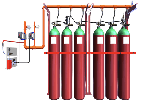 Inert Gas Fire Suppression System