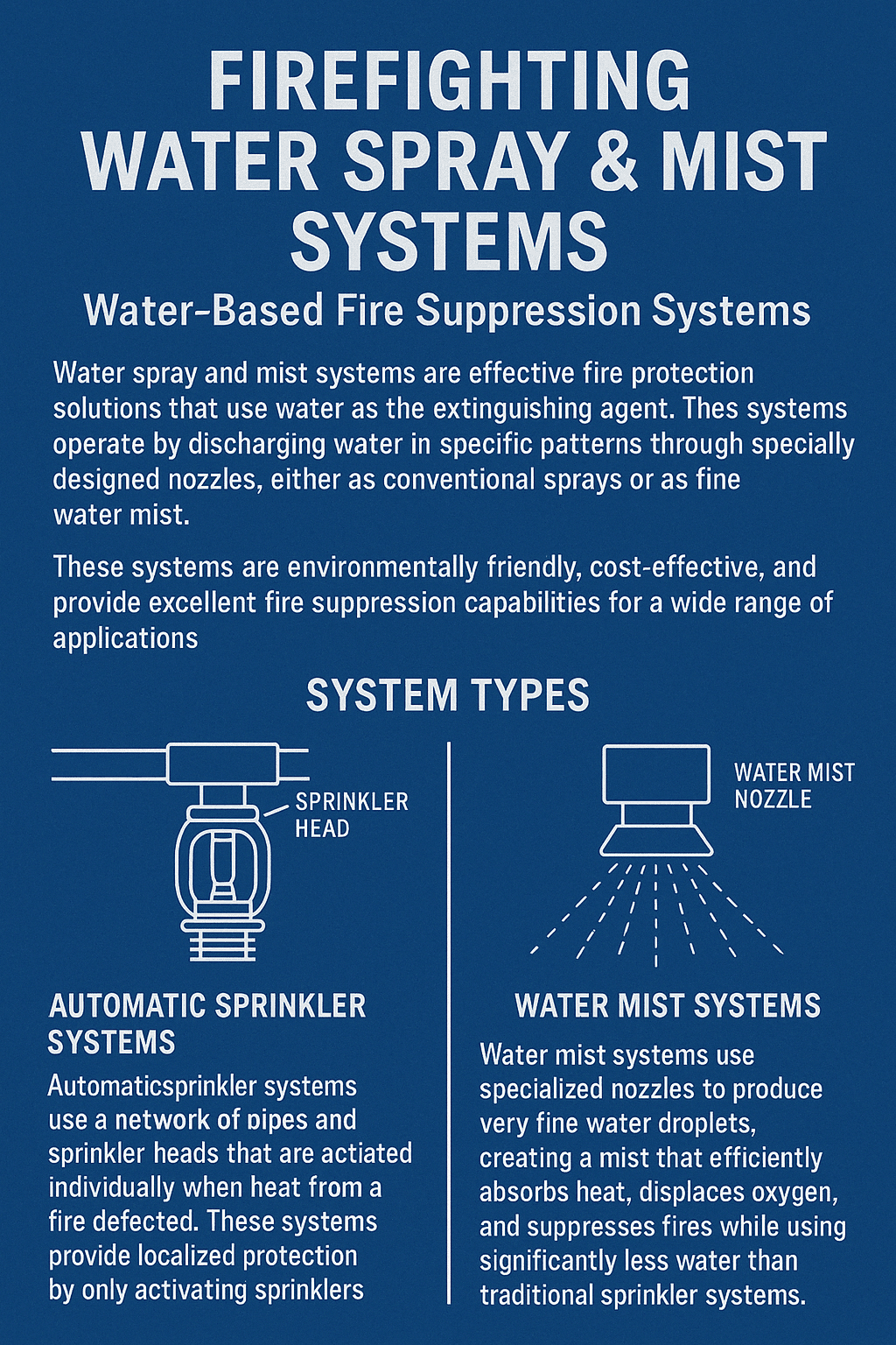 Firefighting Water Spray & Mist Systems