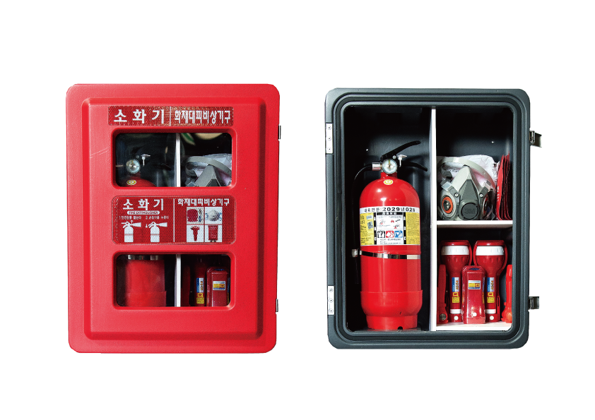 Fire Extinguisher & Fire Evacuation Cabinet