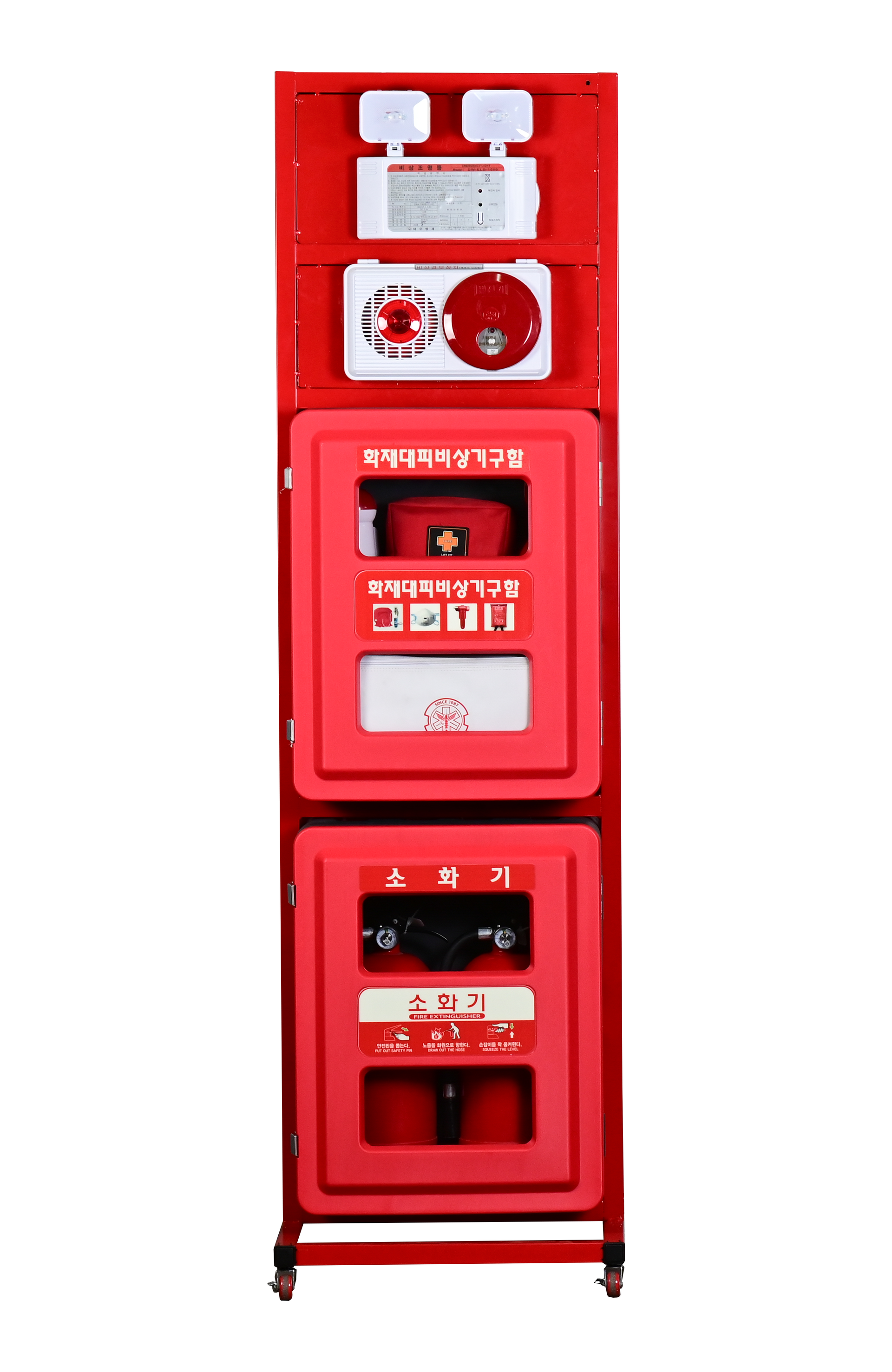Fire Extinguisher & Fire Evacuation Emergency Cabinet