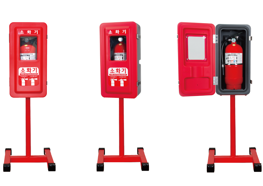 Single Fire Extinguisher Cabinet - Self-standing