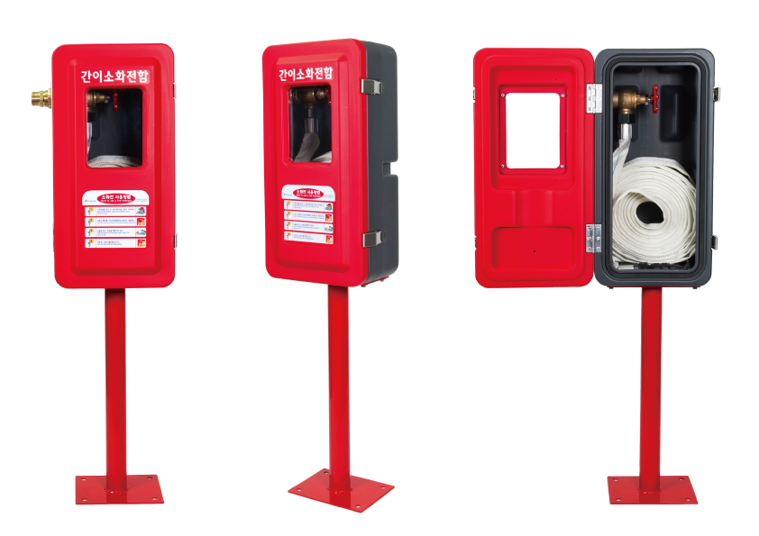 Simple Fire Hydrant Cabinet + Anchor-type Pole